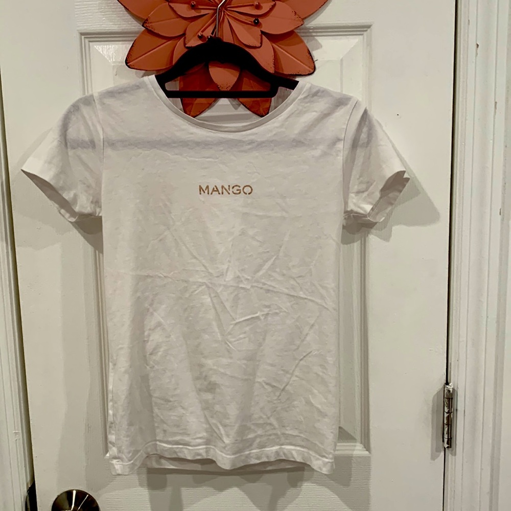 MANGO PLAIN WHITE SHIRT